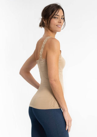 Lace Cami: Burgundy - Just Believe Boutique