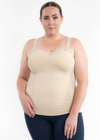 Lace Cami - Curvy Fit: Ivory - Just Believe Boutique