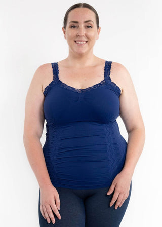 Elietian Lace Cami - Curvy Fit in Navy