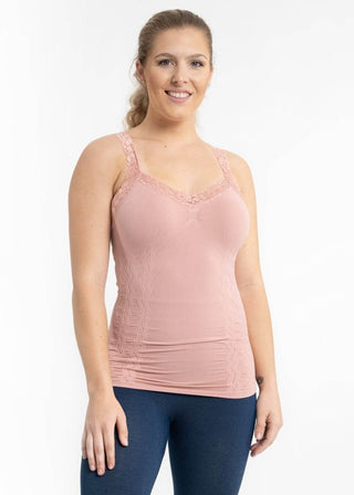 Elietian Lace Cami in Dusty Rose