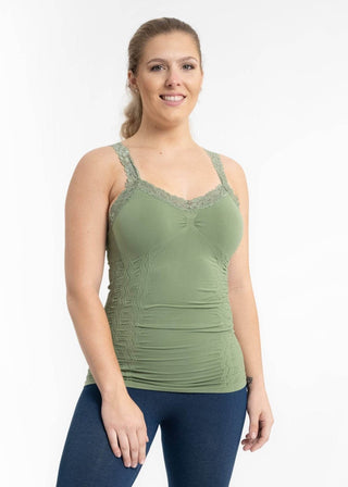 Lace Cami: Sage - Just Believe Boutique