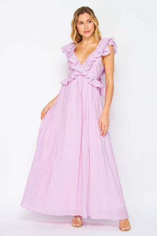 Lavender cross front dress - Just Believe Boutique