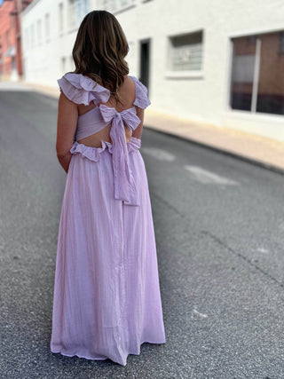 Lavender cross front dress - Just Believe Boutique