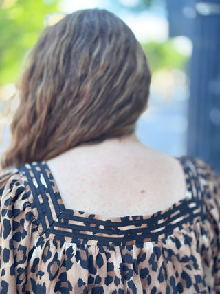 Leopard Print Top – model photo