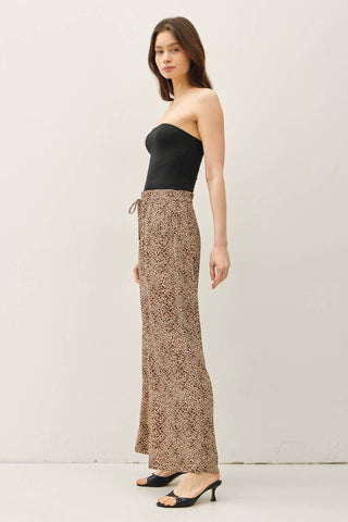 LEOPARD PRINT WIDE LEG PANTS - Just Believe Boutique