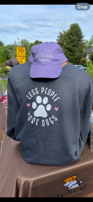 Less People More Dogs Sweatshirt – Charcoal – lifestyle