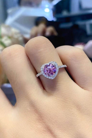 Lifelong Journey 1 Carat Moissanite Heart Ring - Just Believe Boutique