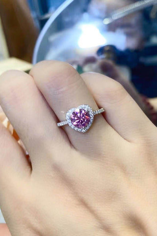 Lifelong Journey 1 Carat Moissanite Heart Ring - Just Believe Boutique
