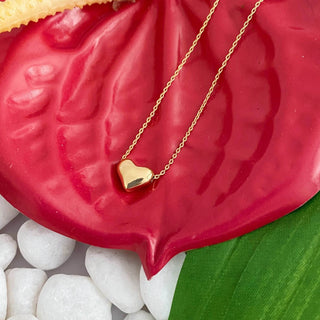 Love Bean Heart Necklace: Silver - Just Believe Boutique