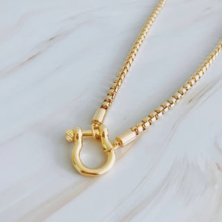 Luxe Pendant Box Chain Necklace - Just Believe Boutique