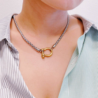 Luxe Pendant Box Chain Necklace - Just Believe Boutique