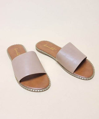 MICAH-1-SLIDE SANDALS - Just Believe Boutique
