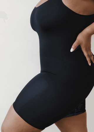 Mid-Thigh Sculpting Shapewear: Tan / Regular - Just Believe Boutique