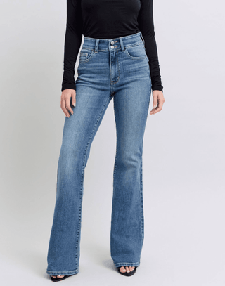 Mid Wash Flare Judy Blues - Just Believe Boutique