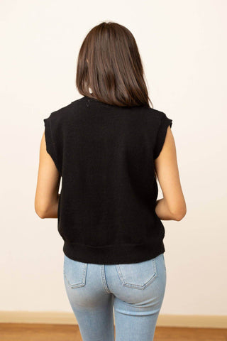Midnight Bows Vest - Just Believe Boutique