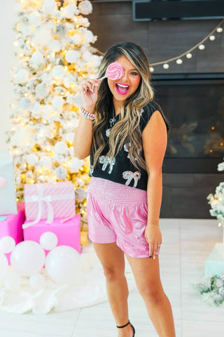 Midnight Bows Vest - Just Believe Boutique