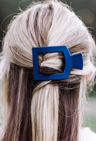 Midnight Rain Medium Flat Square Hair Clip - Just Believe Boutique