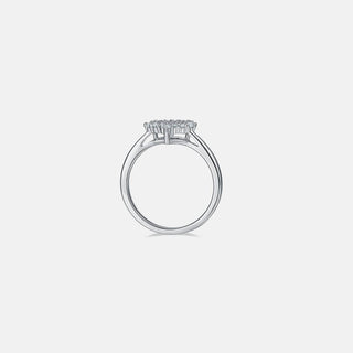 Moissanite 925 Sterling Silver Heart Ring - Just Believe Boutique