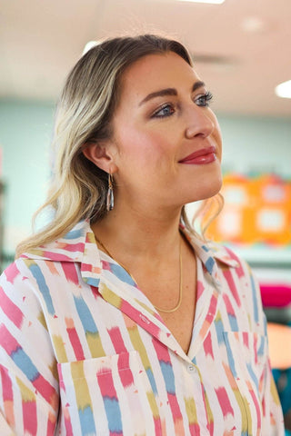 Mrs. Frizzle Button Down - Just Believe Boutique