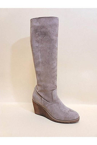 NAVAEH-WEDGES KNEE HIGH BOOTS - Just Believe Boutique