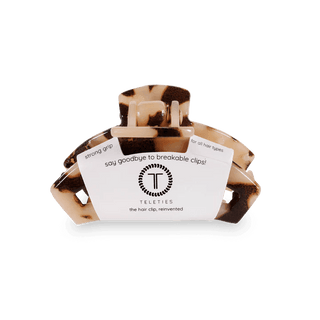 Open Blonde Tortoise Hair Clip - Teleties - Just Believe Boutique