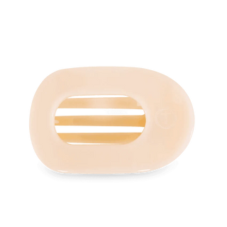 Teleties Flat Round Hair Clip, Medium – Peach Fuzz