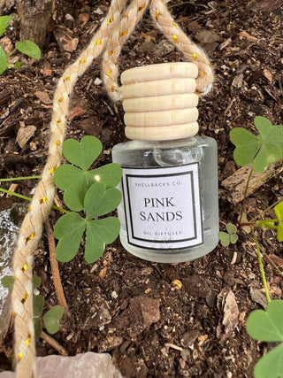 Pink Beaches Hanging Car Freshener Diffuser - Just Believe Boutique