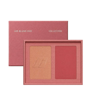 Blush duo palette compact with tan and rose square pans in a box