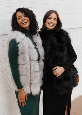 Posh Faux Fur Vest: Blush - Just Believe Boutique