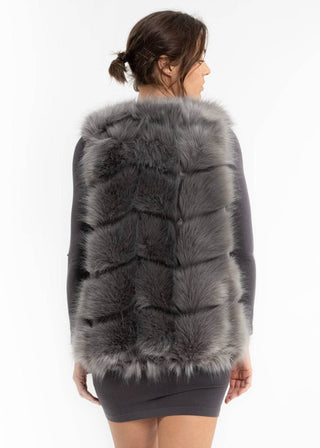 Posh Faux Fur Vest: Blush - Just Believe Boutique