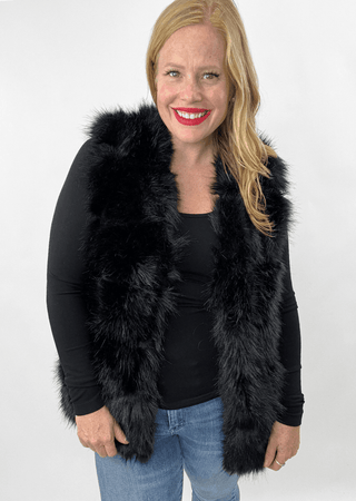 Posh Faux Fur Vest: Blush - Just Believe Boutique