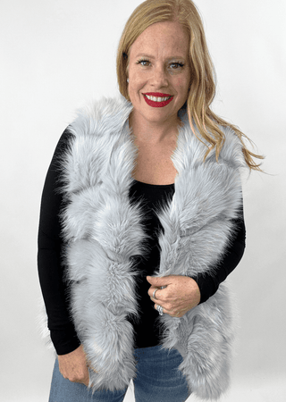 Posh Faux Fur Vest: Blush - Just Believe Boutique