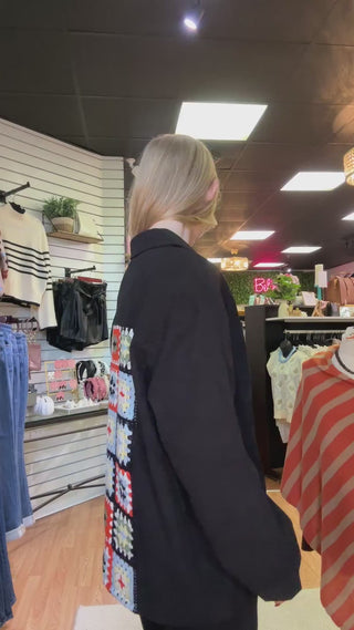 Pandora Patchwork Shacket – video