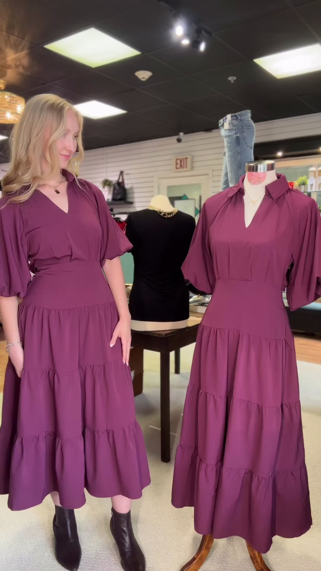 Tiered Midi Dress – video