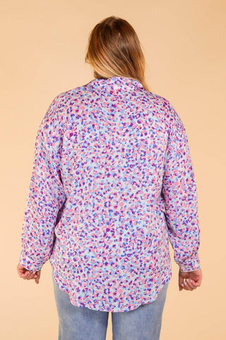 Purrhaps Shes Purrfect Leopard Button Down - Just Believe Boutique
