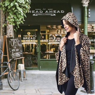 RainCaper - Black and Leopard Rain & Travel Cape - Just Believe Boutique