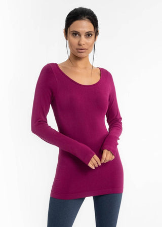 Reversible Long Sleeve: Berry - Just Believe Boutique