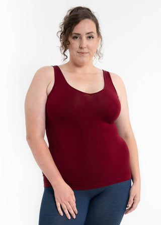 Reversible Tank : Burgundy / Long - Just Believe Boutique