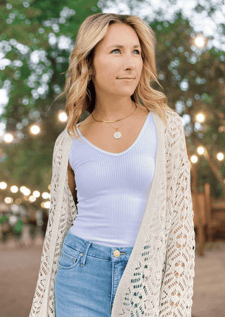 Ribbed reversible tank, light blue, scoop neck, sleeveless