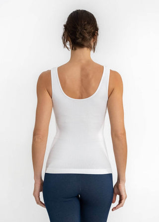 Ribbed Reversible Tank: Red - Just Believe Boutique