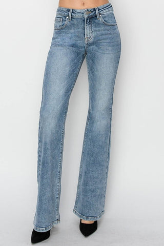 RISEN Full Size Mid Rise Bootcut Jeans - Just Believe Boutique