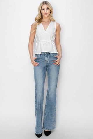 RISEN Full Size Mid Rise Bootcut Jeans - Just Believe Boutique
