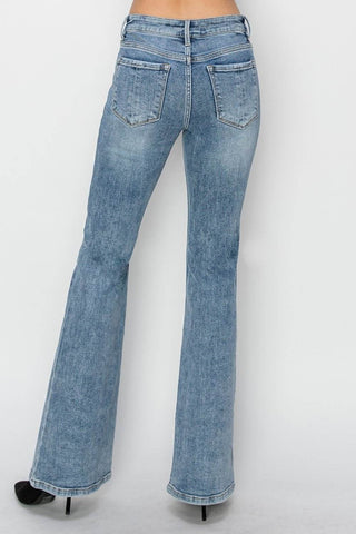 RISEN Full Size Mid Rise Bootcut Jeans - Just Believe Boutique
