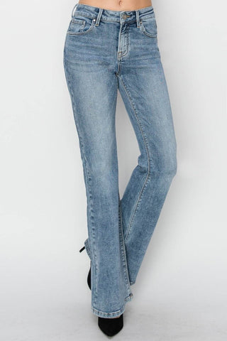 RISEN Full Size Mid Rise Bootcut Jeans - Just Believe Boutique