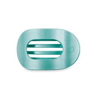 Round Flat Hair Clip | Medium | Totally Turquoise - Just Believe Boutique