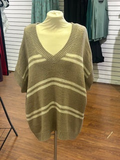 SAGE STRIPED SWEATER