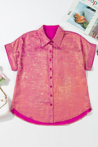Short Sleeve Button Up Shirt - Just Believe Boutique