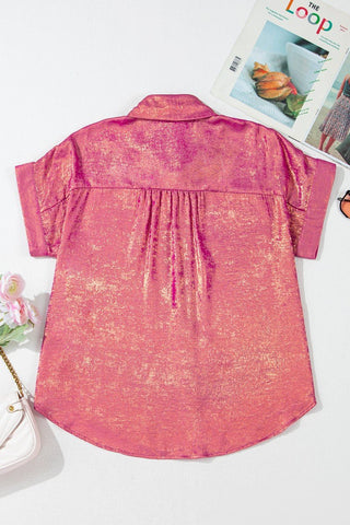 Short Sleeve Button Up Shirt - Just Believe Boutique