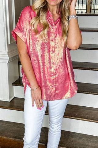 Short Sleeve Button Up Shirt - Just Believe Boutique
