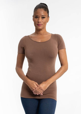 Short Sleeve Top: MAGENTA - Just Believe Boutique